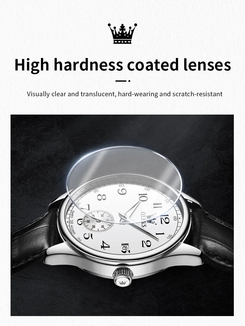 Olevs Leather Strap WaterproofQuartz Watch for Men - Premium Watches from Zeppelin - Just $40! Shop now at Dressmycell.com Olevs Leather Strap WaterproofQuartz Watch for Men - Premium Watches from Zeppelin - Just $40! Shop now at Dressmycell.com